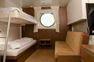 Finnlines. Четырехместная каюта c окном
